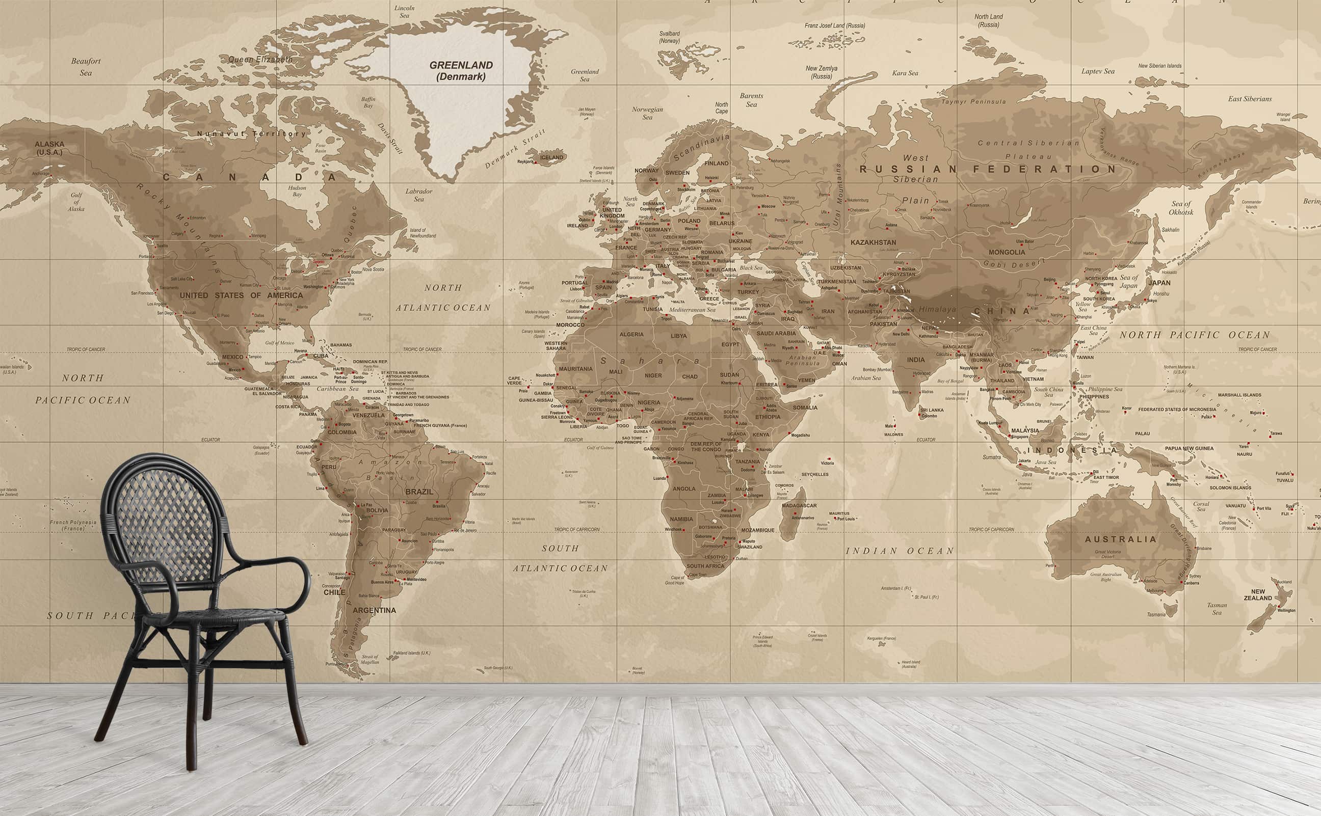 Geographer’s Dream Wall Mural by Walls Need Love®