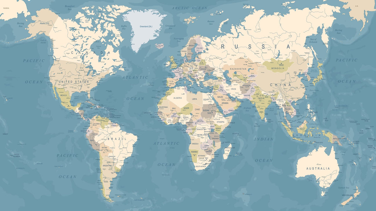 World Map With Only Rivers Rivers World Map