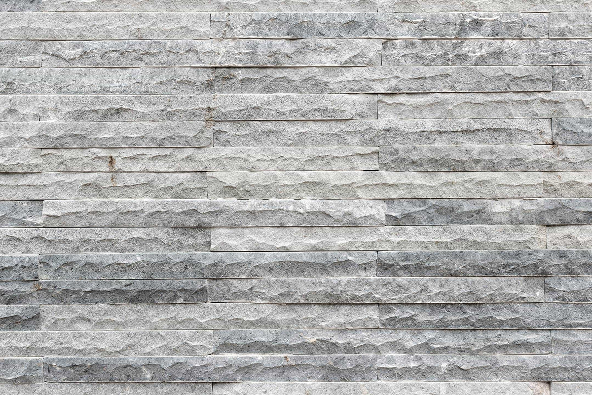 Rough textured gray natural stone Wall Mural | Graystack