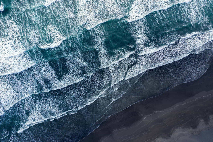 Black Sand Beach wall mural full design | Walls Need Love
