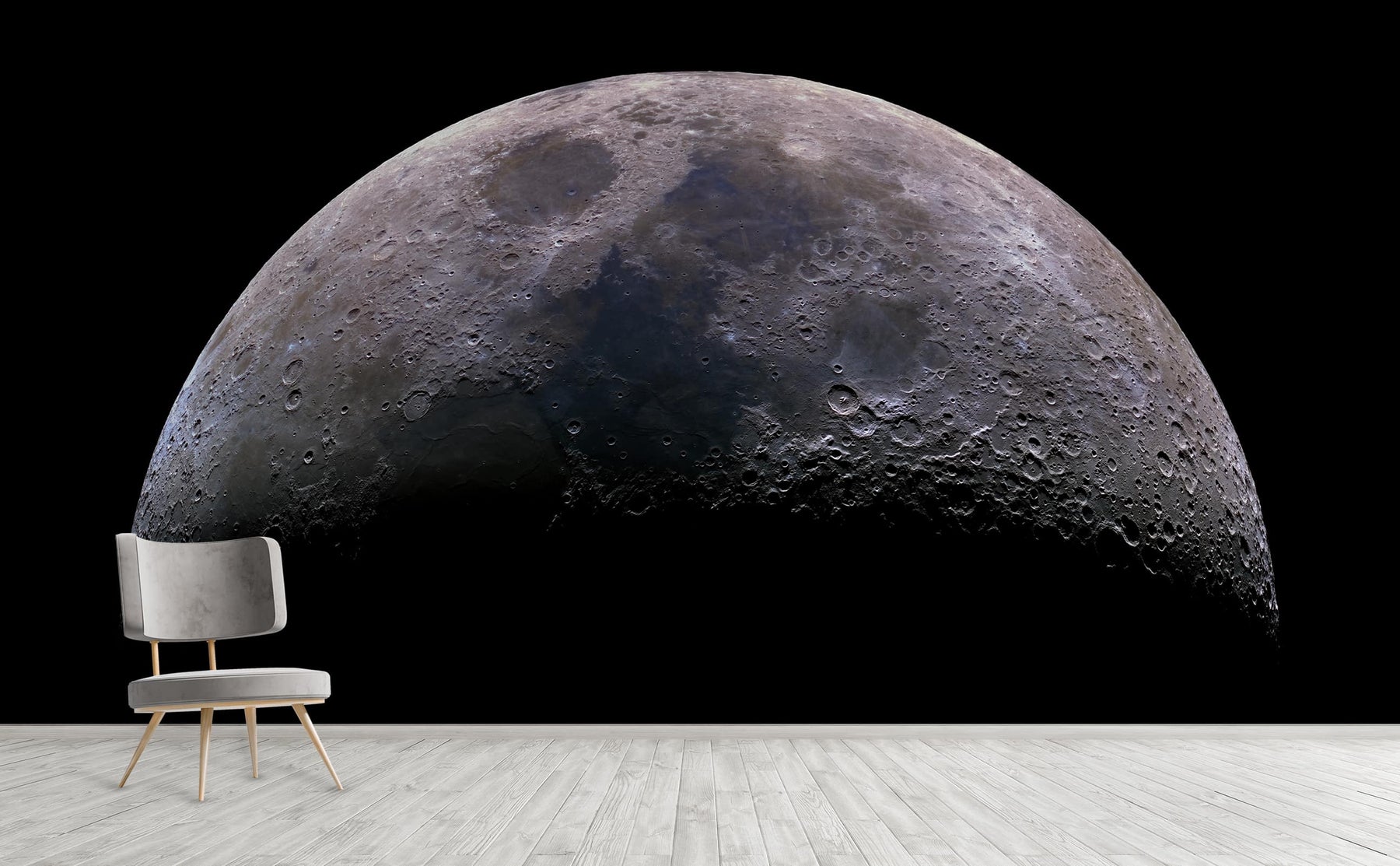 背景ボード　Moon Room Amazon.com: Moon Surface Wall Mural, 3D Earth Horizon Space Photo