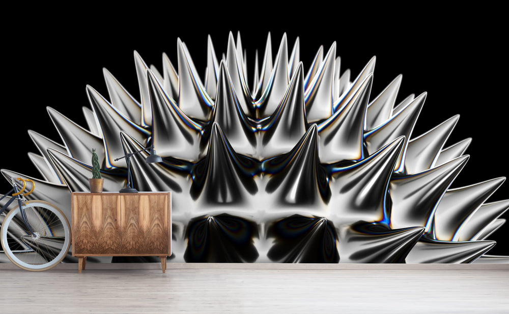Liquid Steel Wall Mural by Walls Need Love