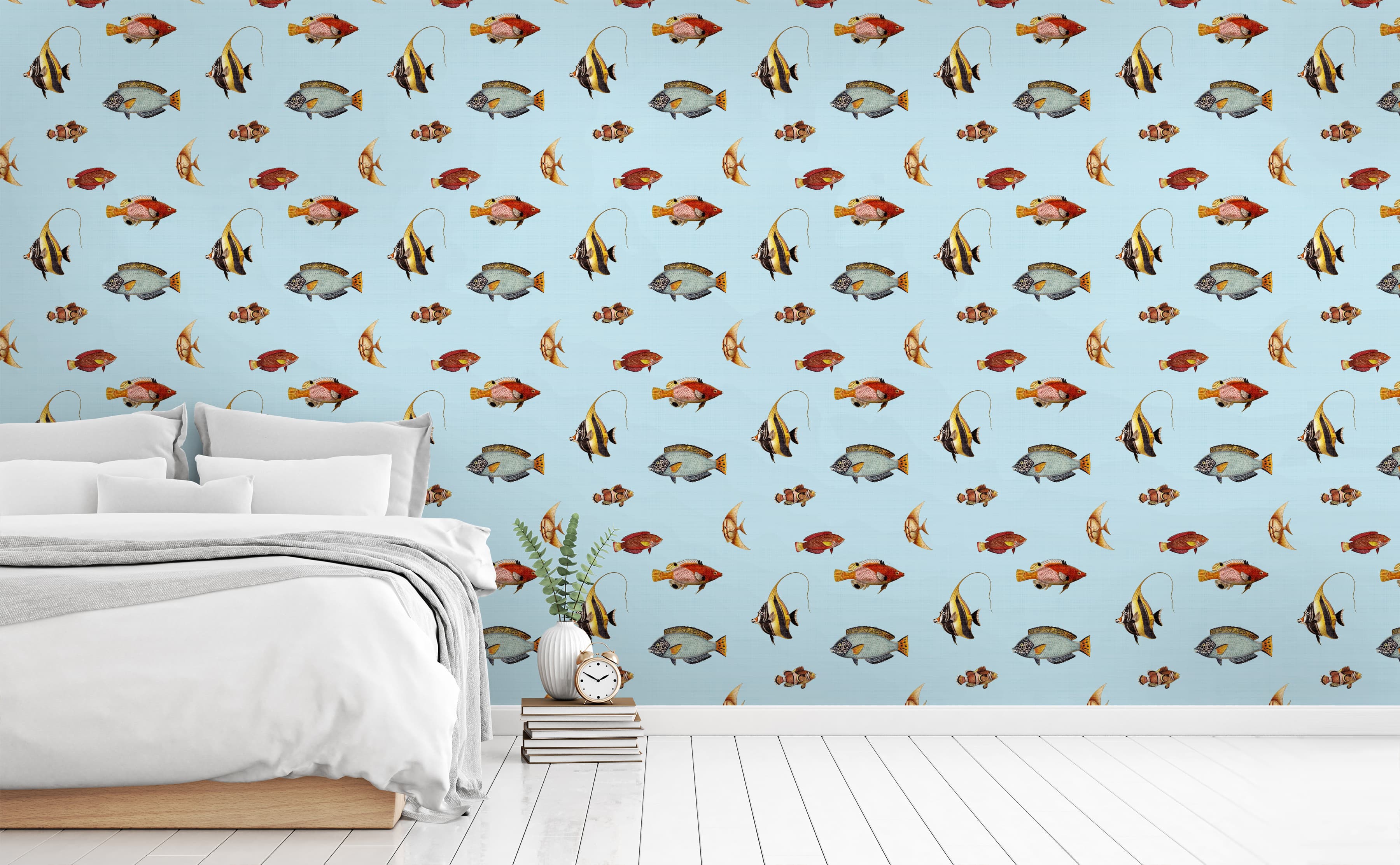 Acquario by Cole  Son  Soft Aqua  Wallpaper  Wallpaper Direct