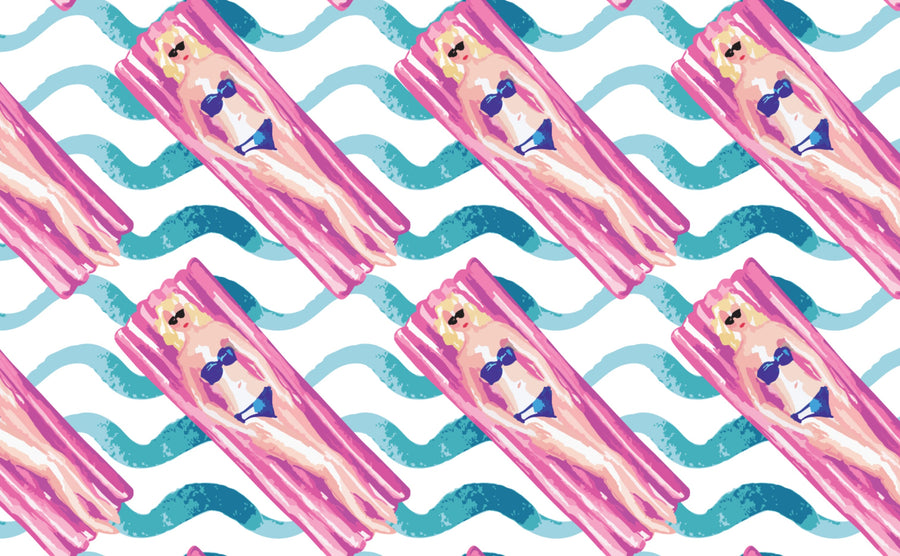 Pool Lounging Wallpaper for Walls