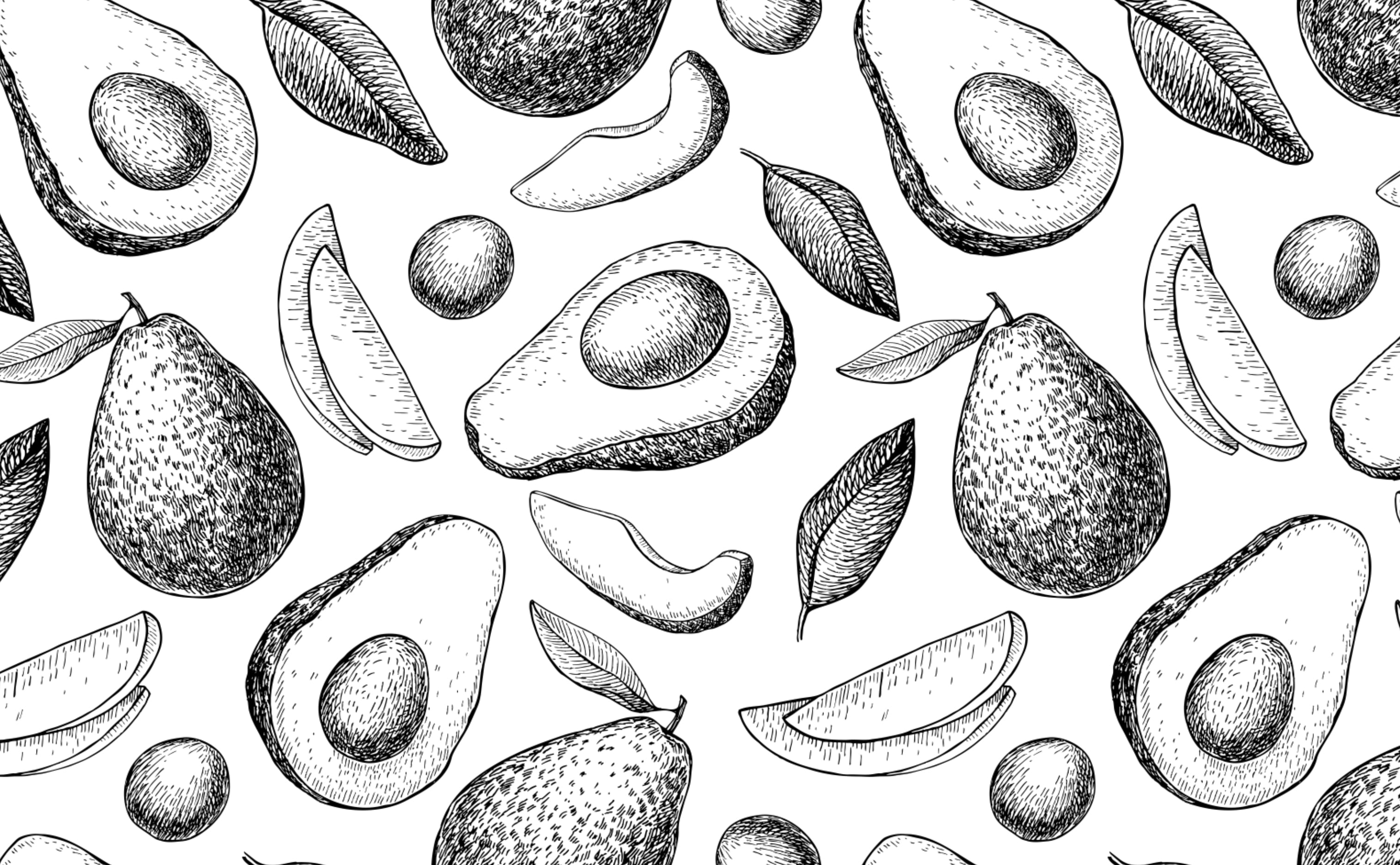 Avocado Floral Phone Wallpaper (Digital Download) – KT's Canvases