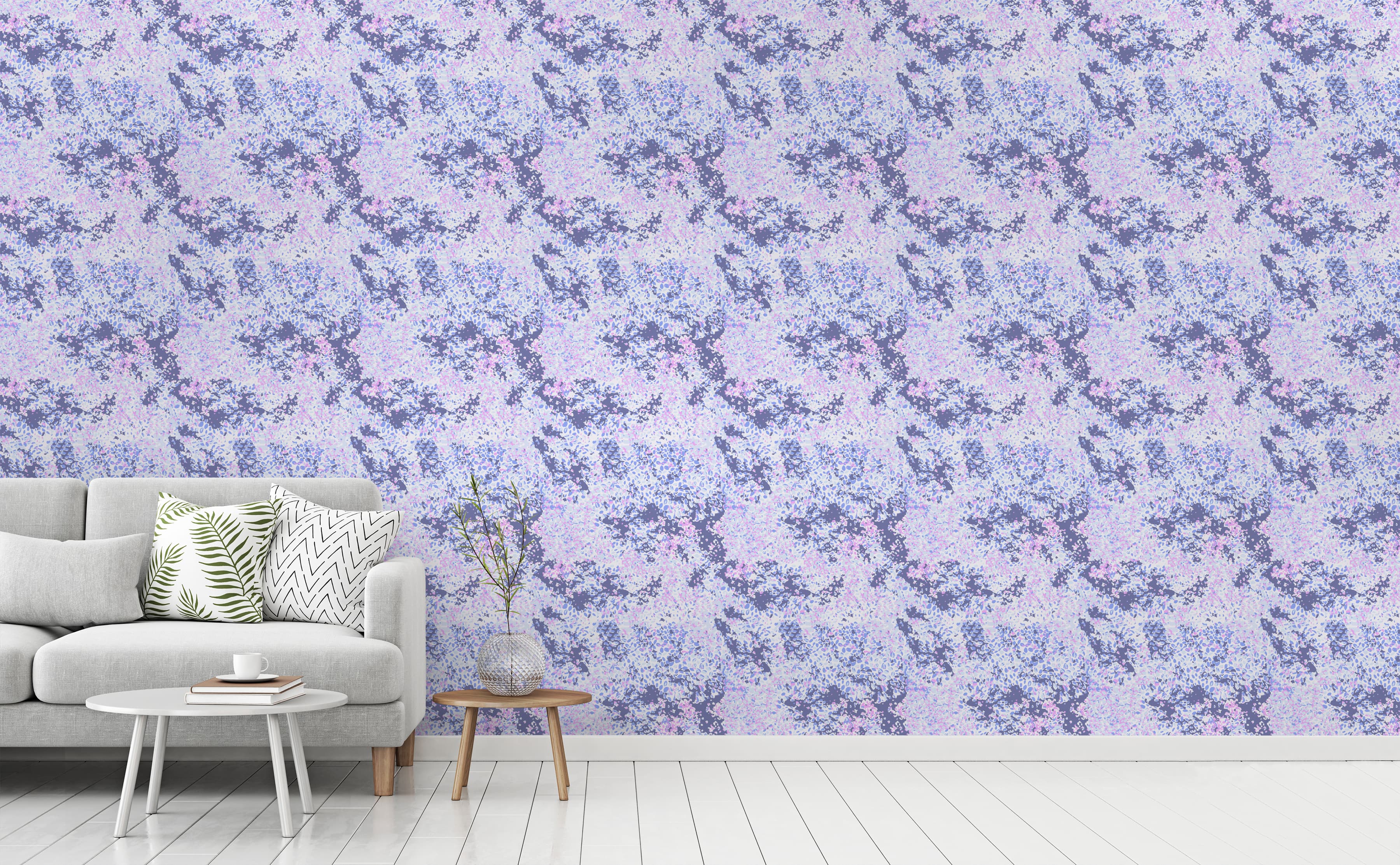 Purple Wallpaper Pattern For Room
