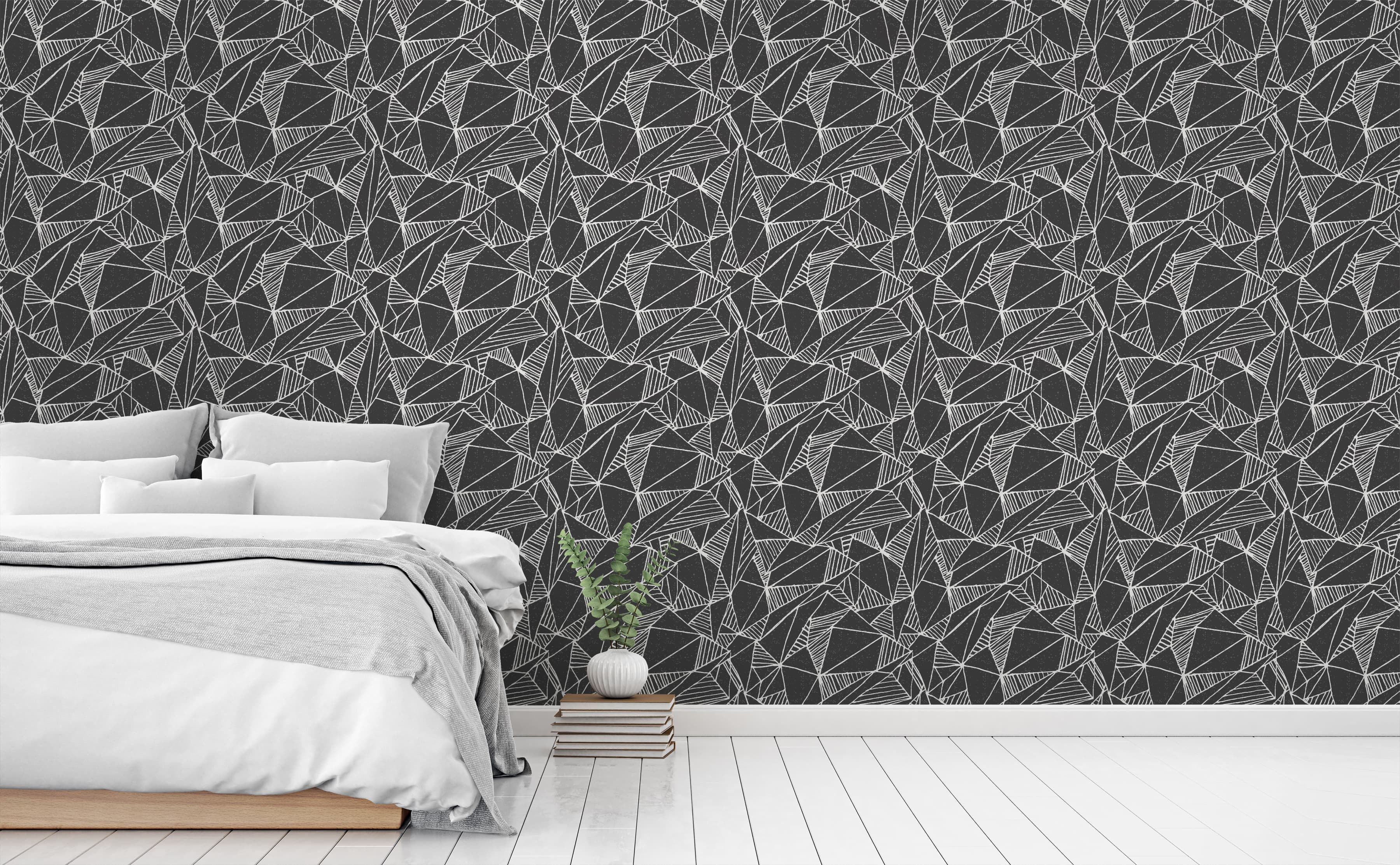 grey geometric wallpaper