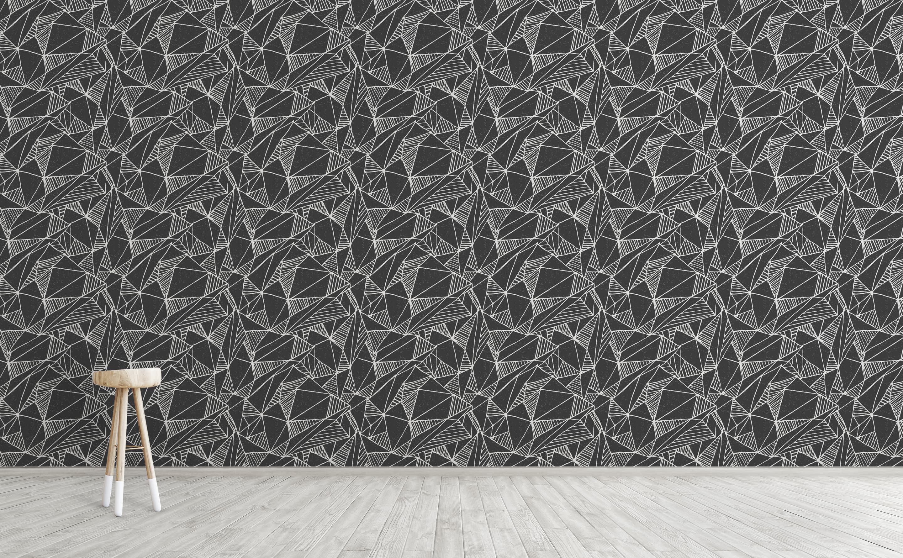black and white abstract pattern