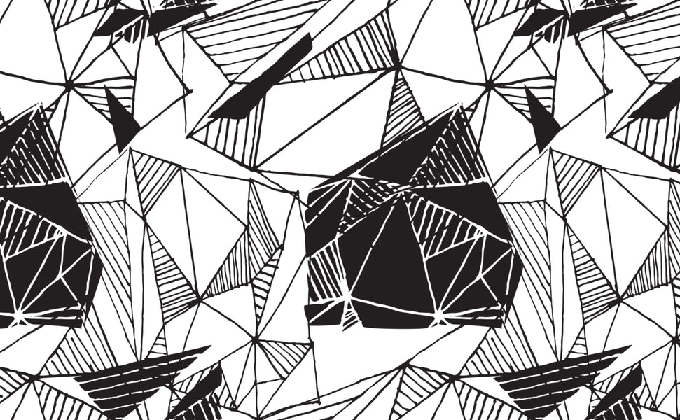 geometric patterns black background
