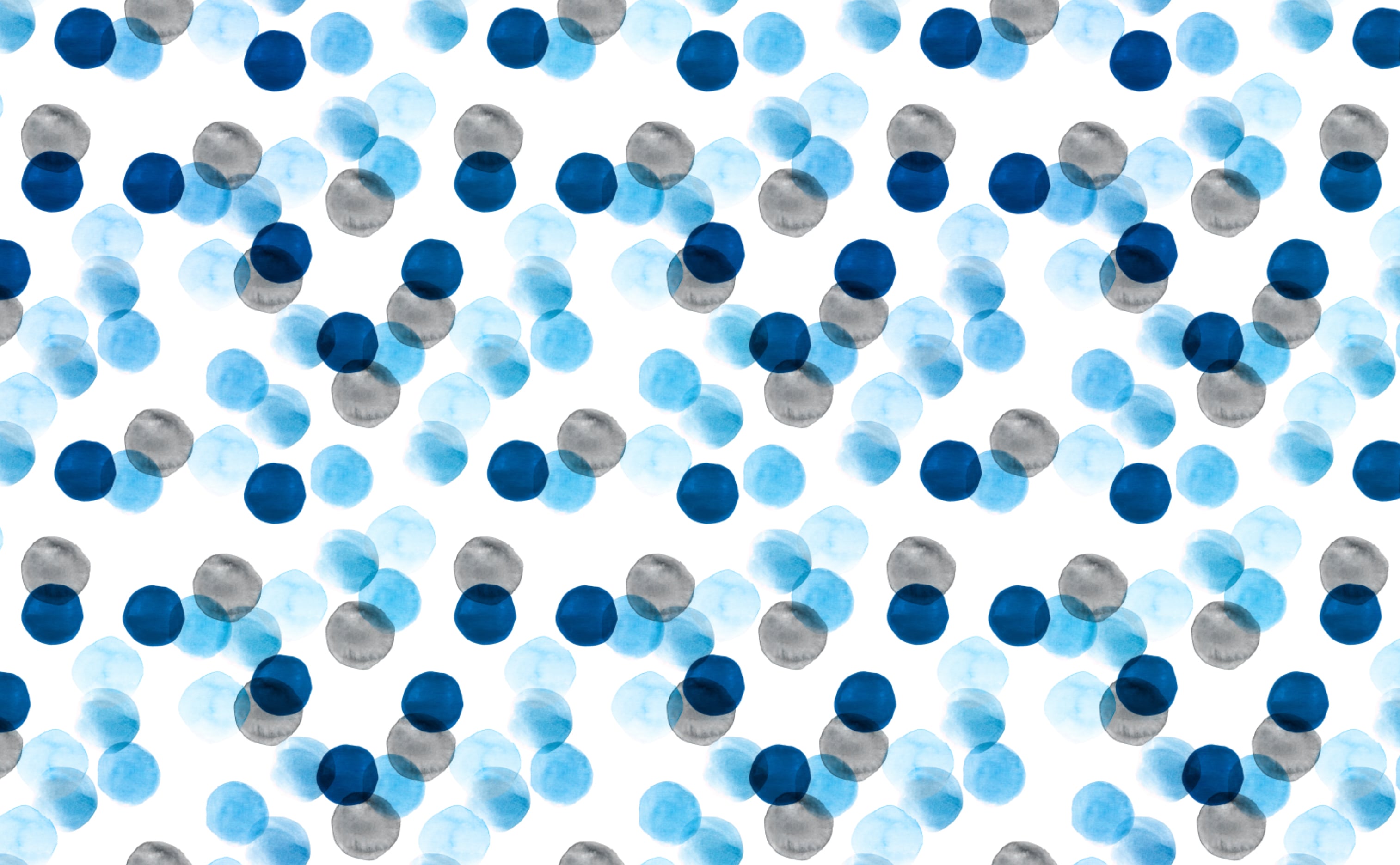 Blue Watercolor Dots Wallpaper by Walls Need Love®