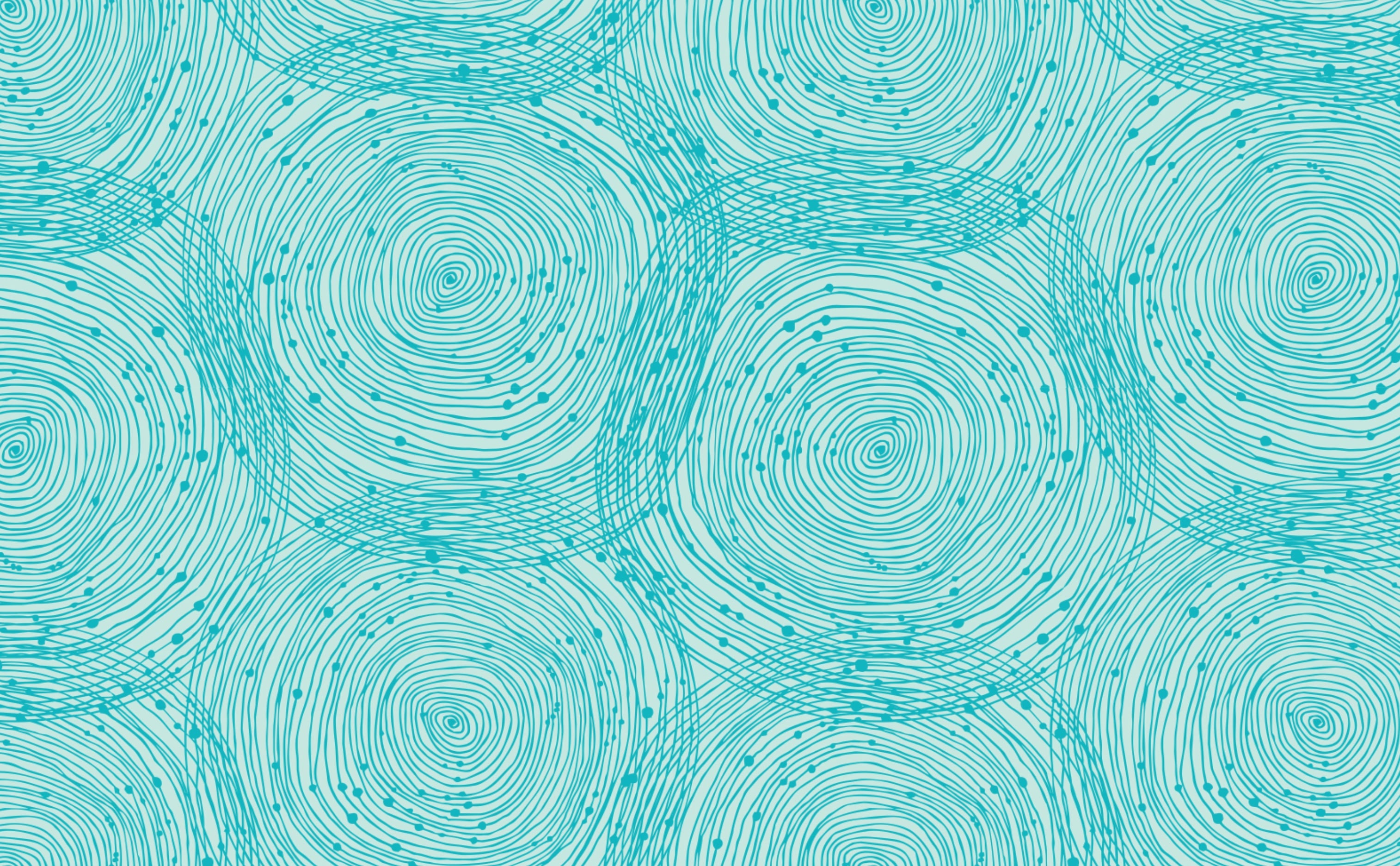 Turquoise Spirals Sample