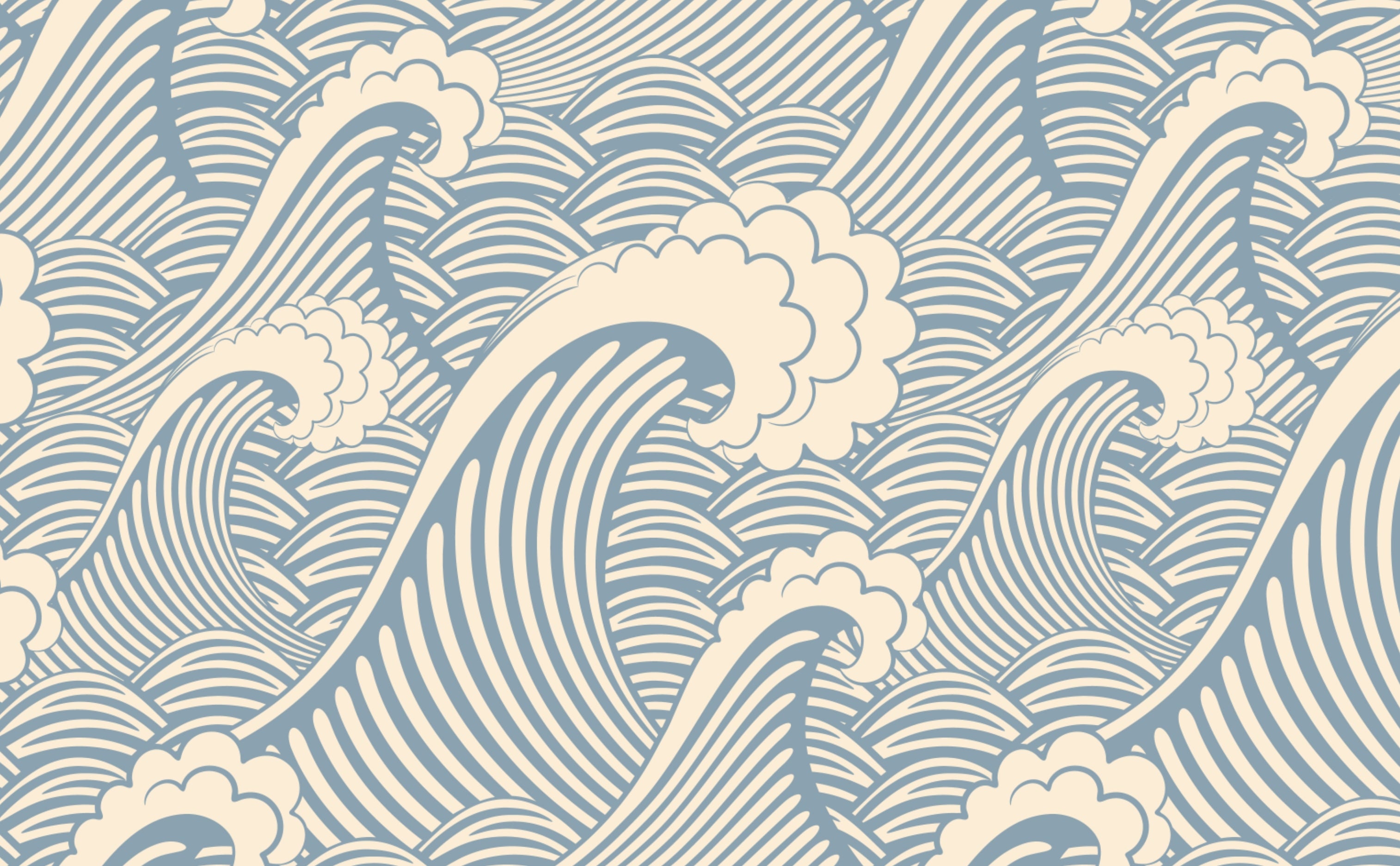 Nautical Waves Wallpaper for Walls | Waves of Chic
