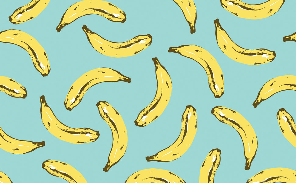 Print Seamless Wallpaper With The Image Of Ripe Bananas Royalty Free SVG,  Cliparts, Vectors, and Stock Illustration. Image 46862593.