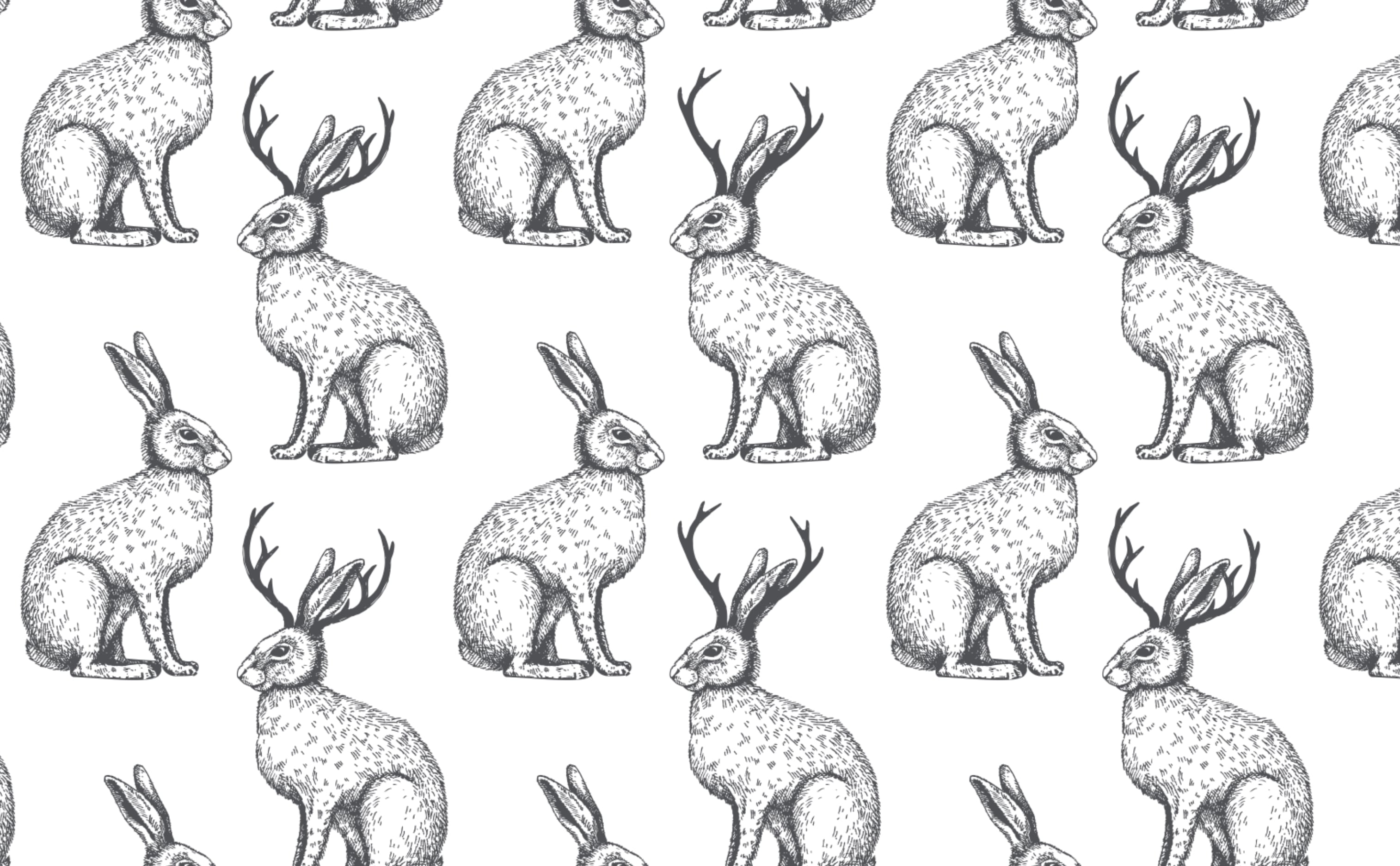 Rabbit Pattern Wallpaper