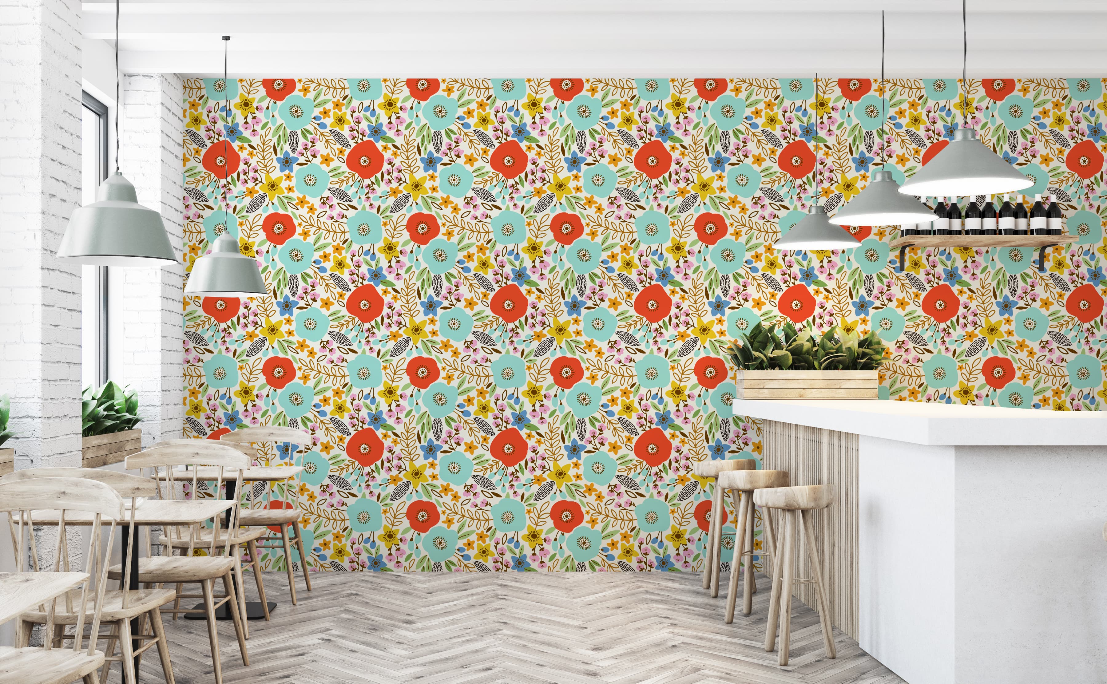 modern floral wallpaper patterns