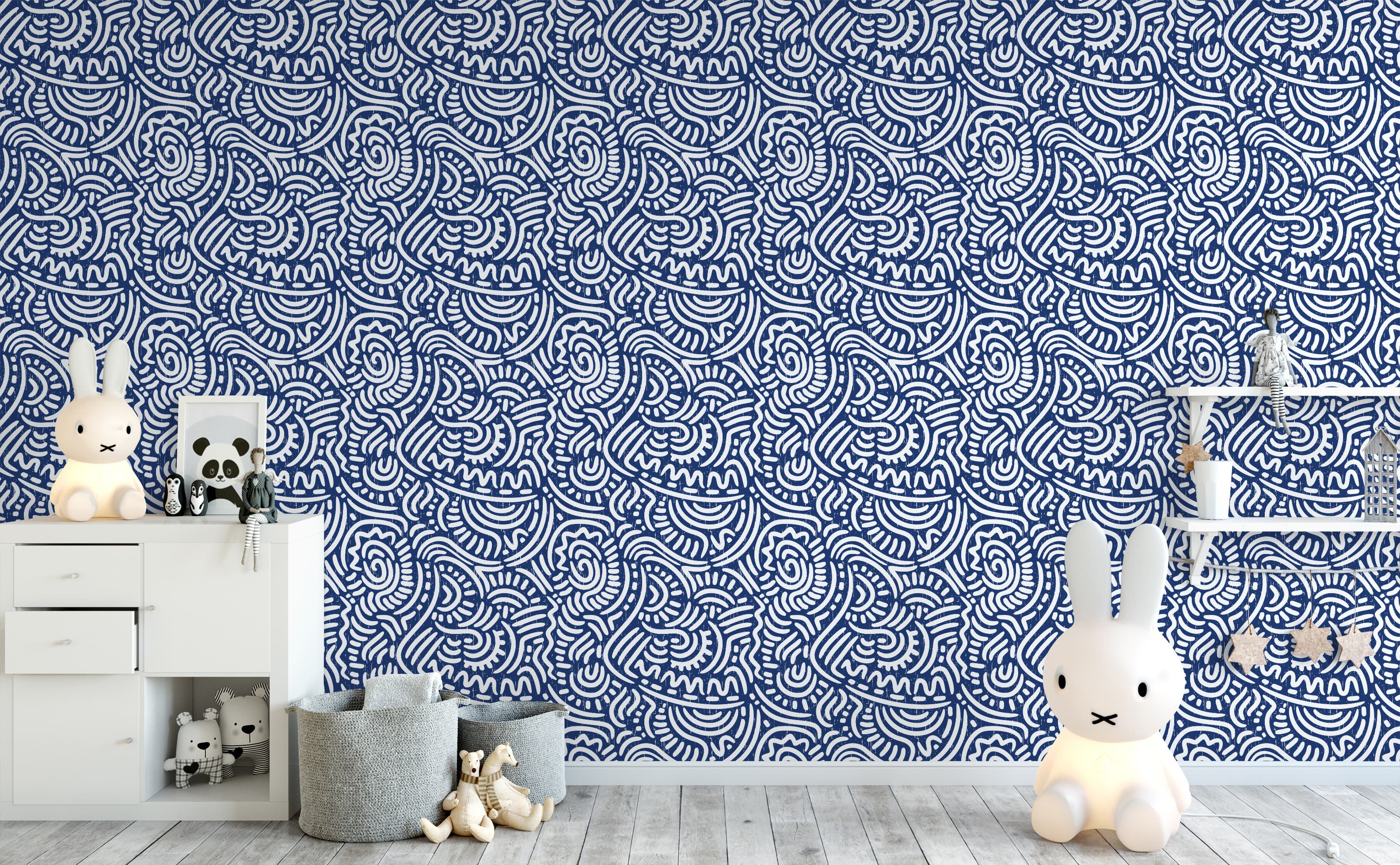 Aztec Galaxy Print Wallpaper