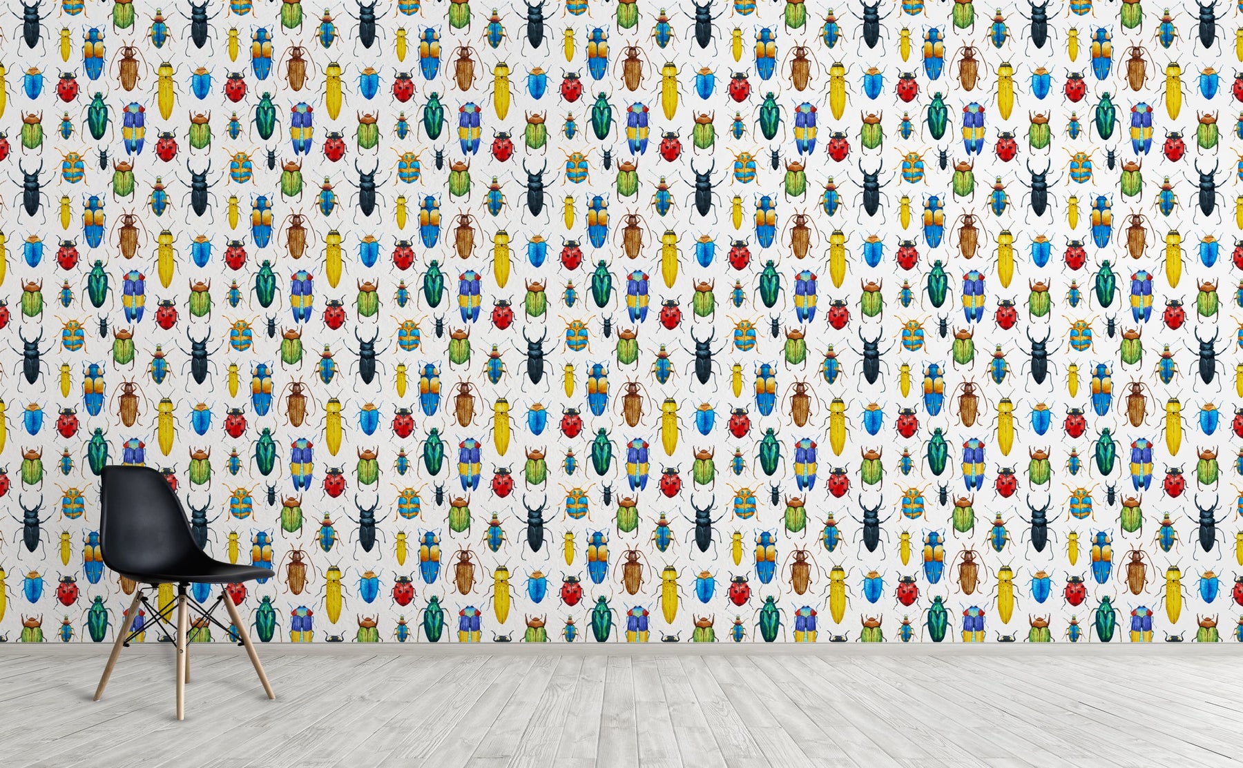 Colorful Bugs Wallpaper for Walls | Entomology