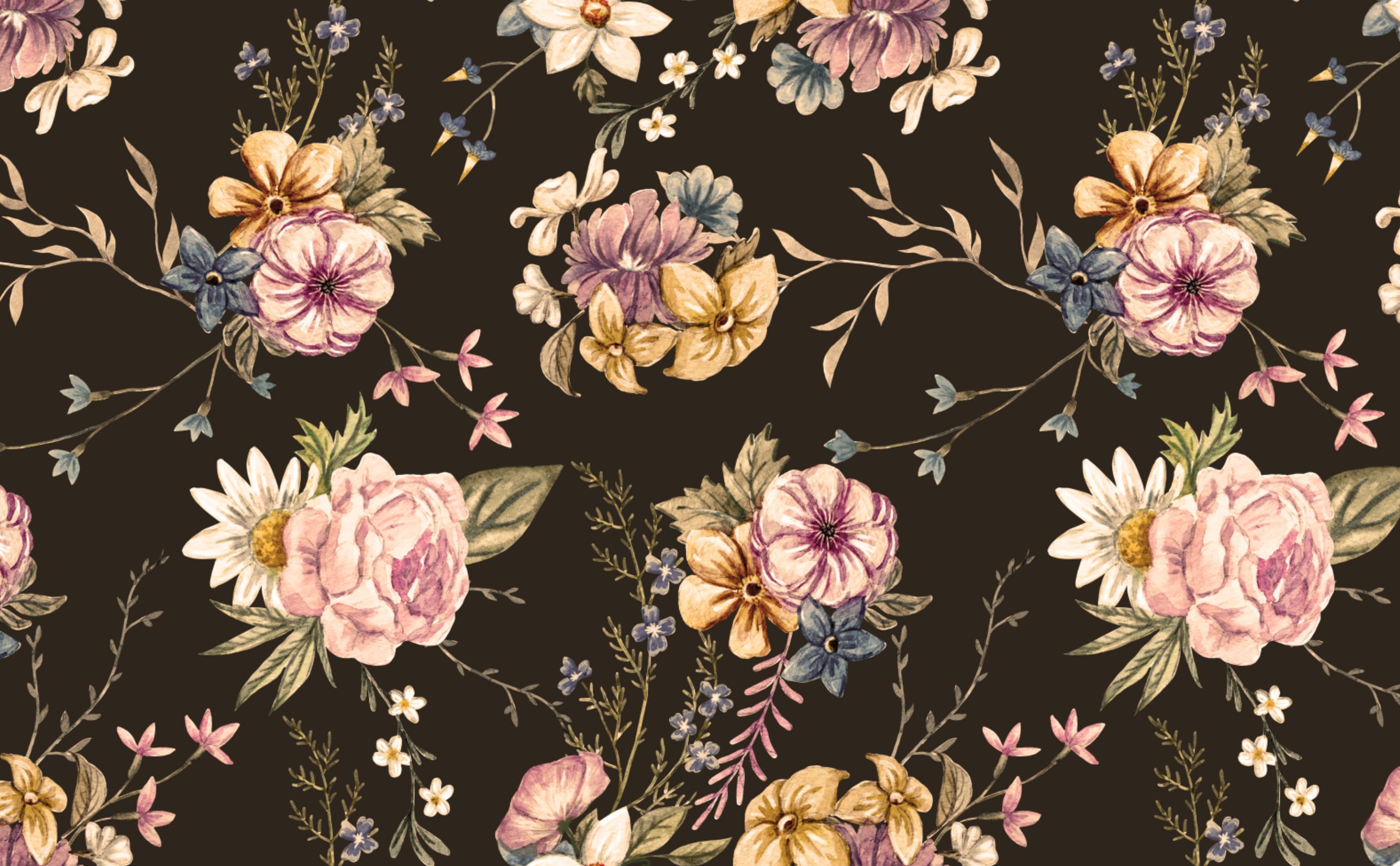 Vintage Floral Wallpaper for Walls | Victorian Flora