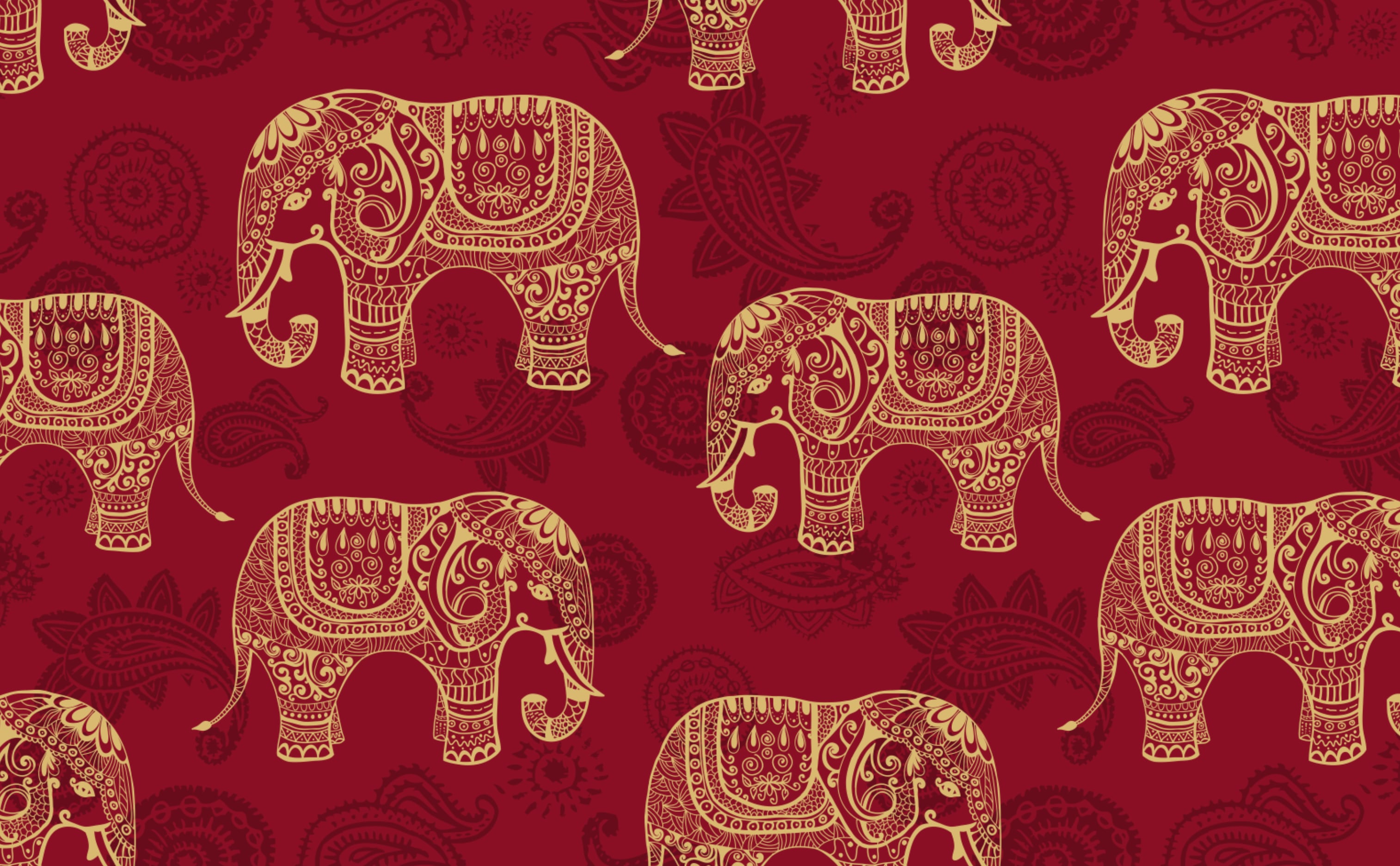 Paisley Elephants Sample