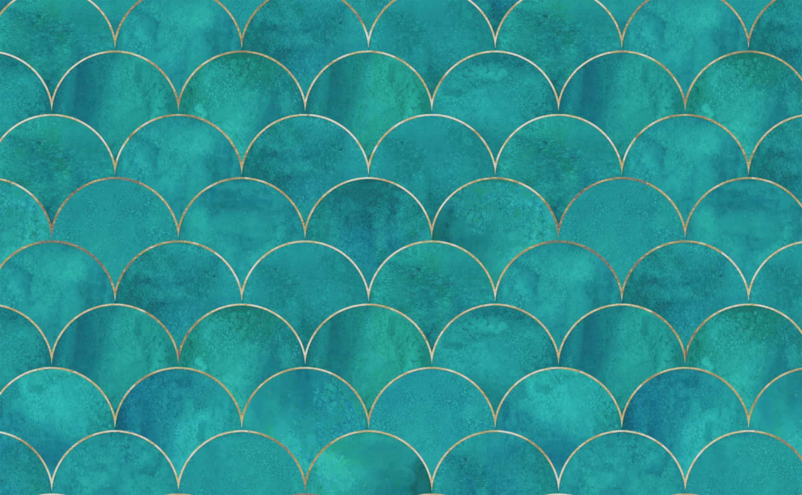 Turquoise Pattern Wallpaper