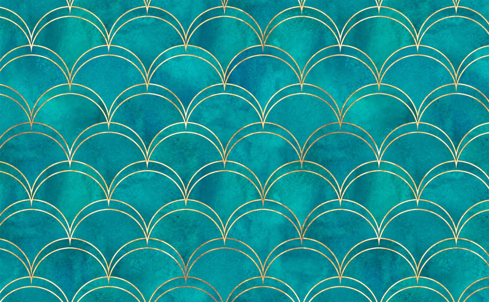 Gold Loop Spring Pattern Seamless Gold Wallpaper Pattern