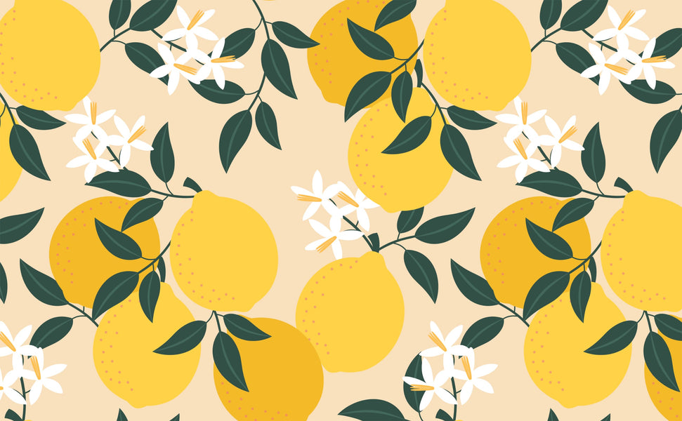 The Verbena Lemon Tree Wallpaper | Anewall Mural Wallpapers , Chinoiserie