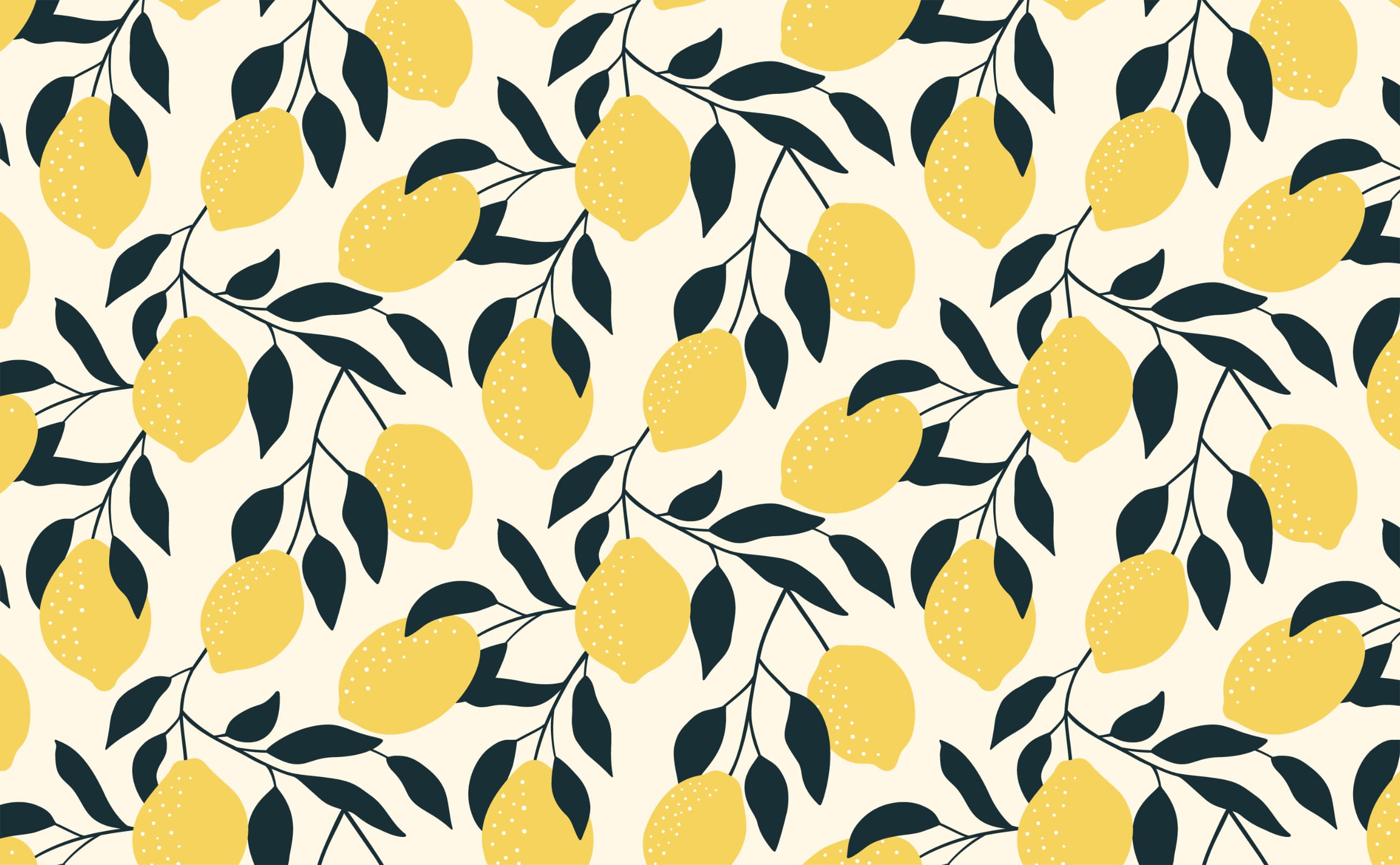 Lemony Fresh Wallpaper Pattern by Walls Need Love┬«
