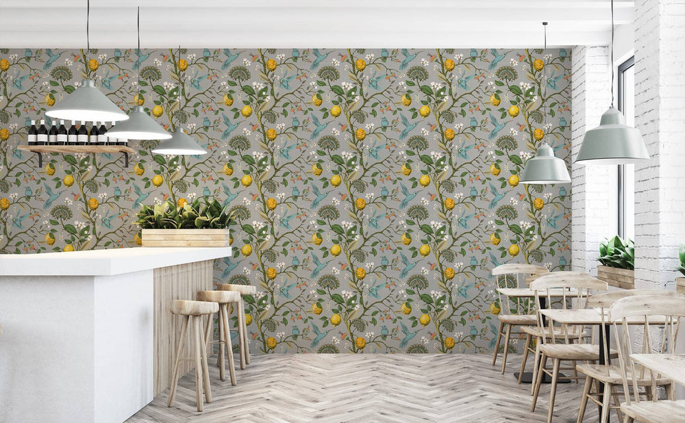Lemon Blossom Wallpaper Pattern by Walls Need Love