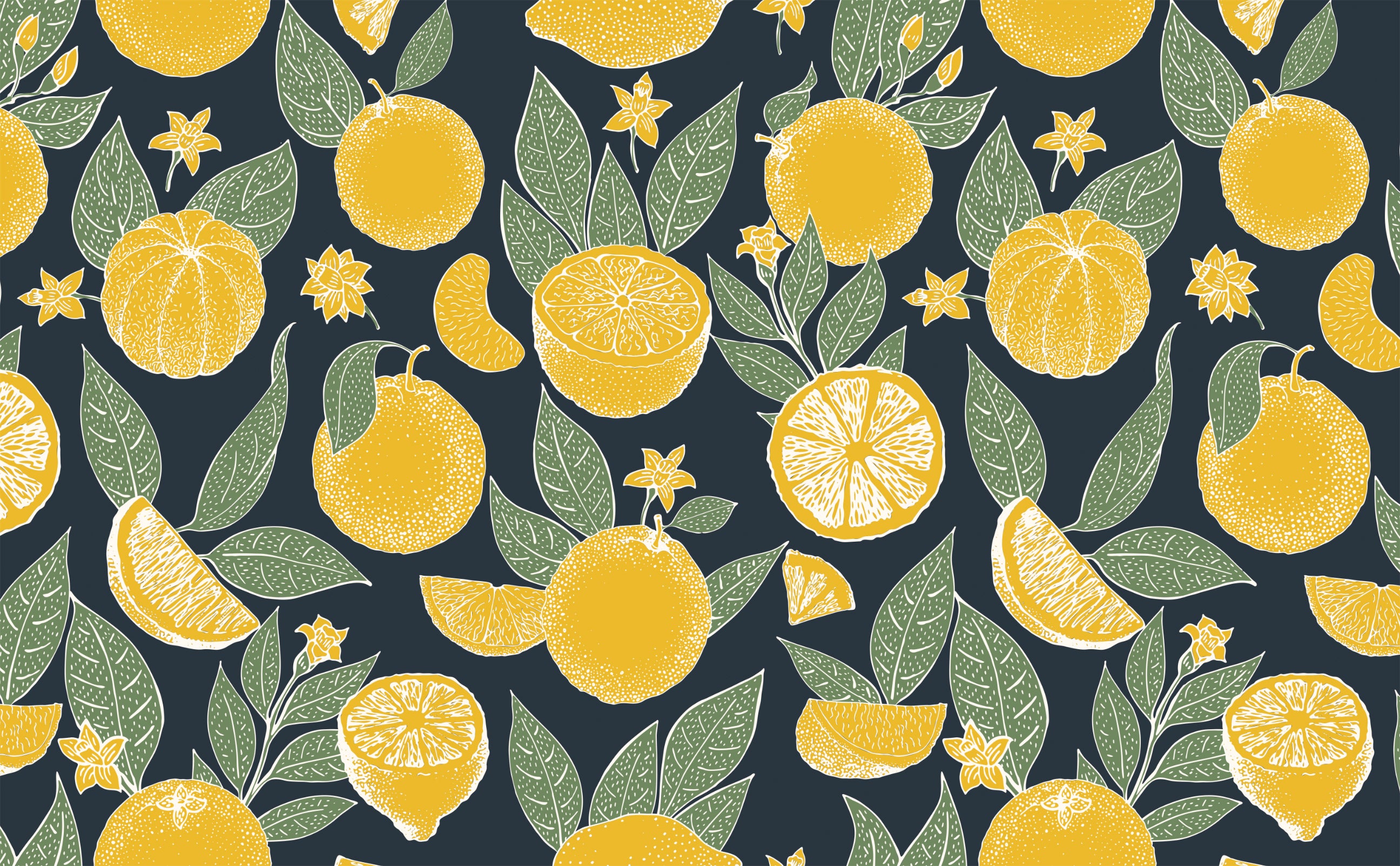 Citrus Grove Wallpaper Pattern by Walls Need Love┬«