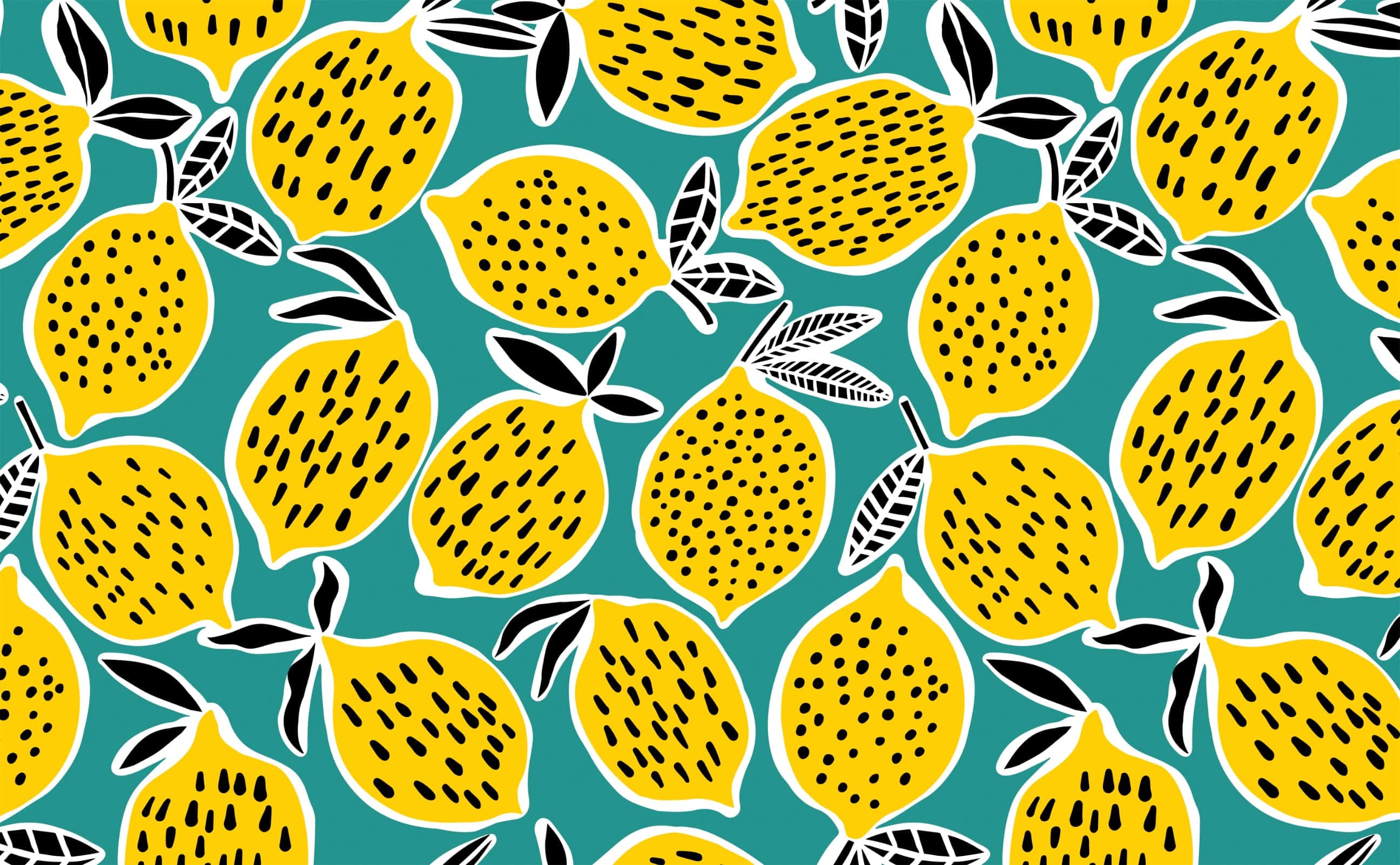 Lemon Zesty Wallpaper Pattern by Walls Need Love┬«