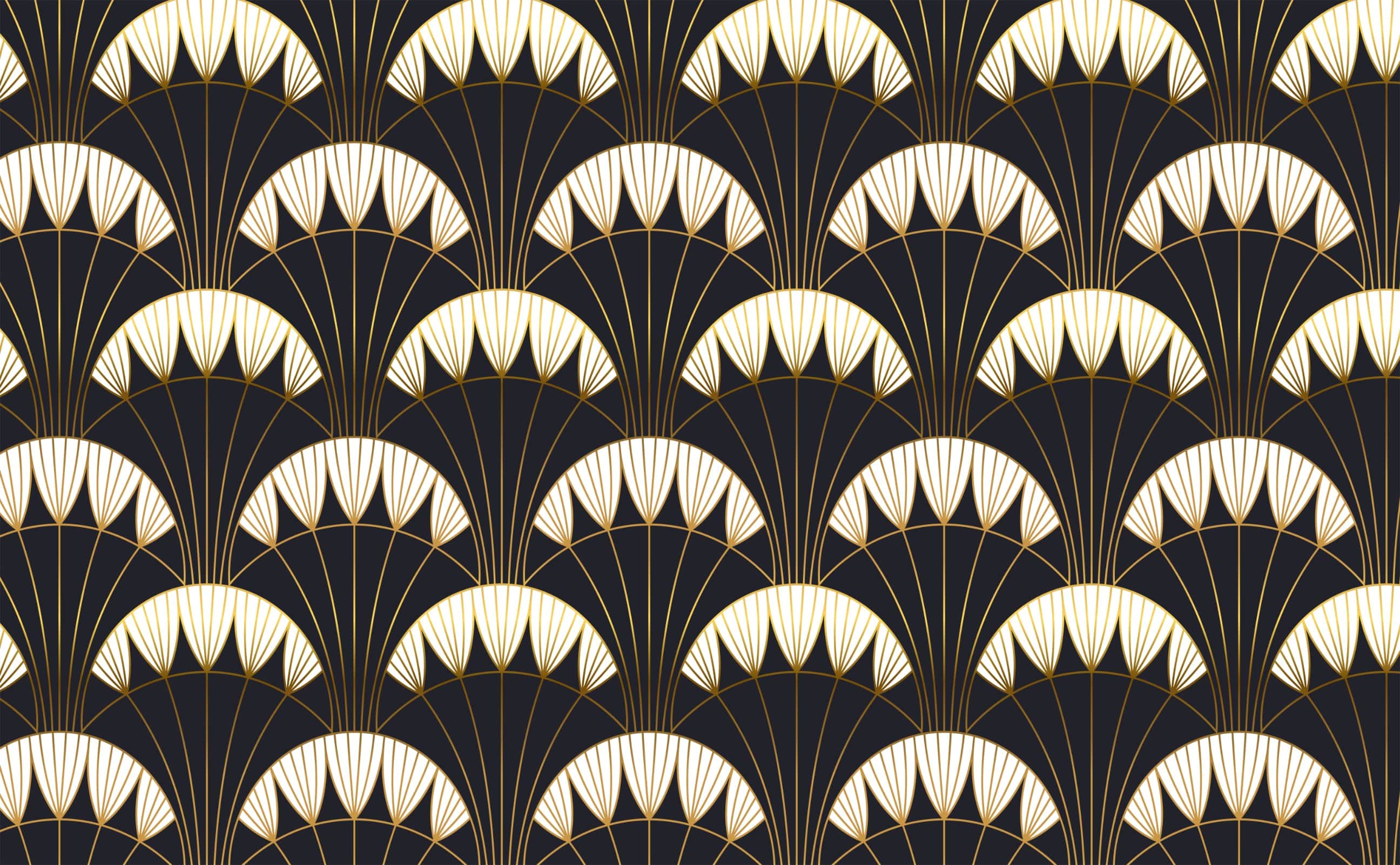 Waldorf Deco Wallpaper Navy  Gold World of Wallpaper 274447