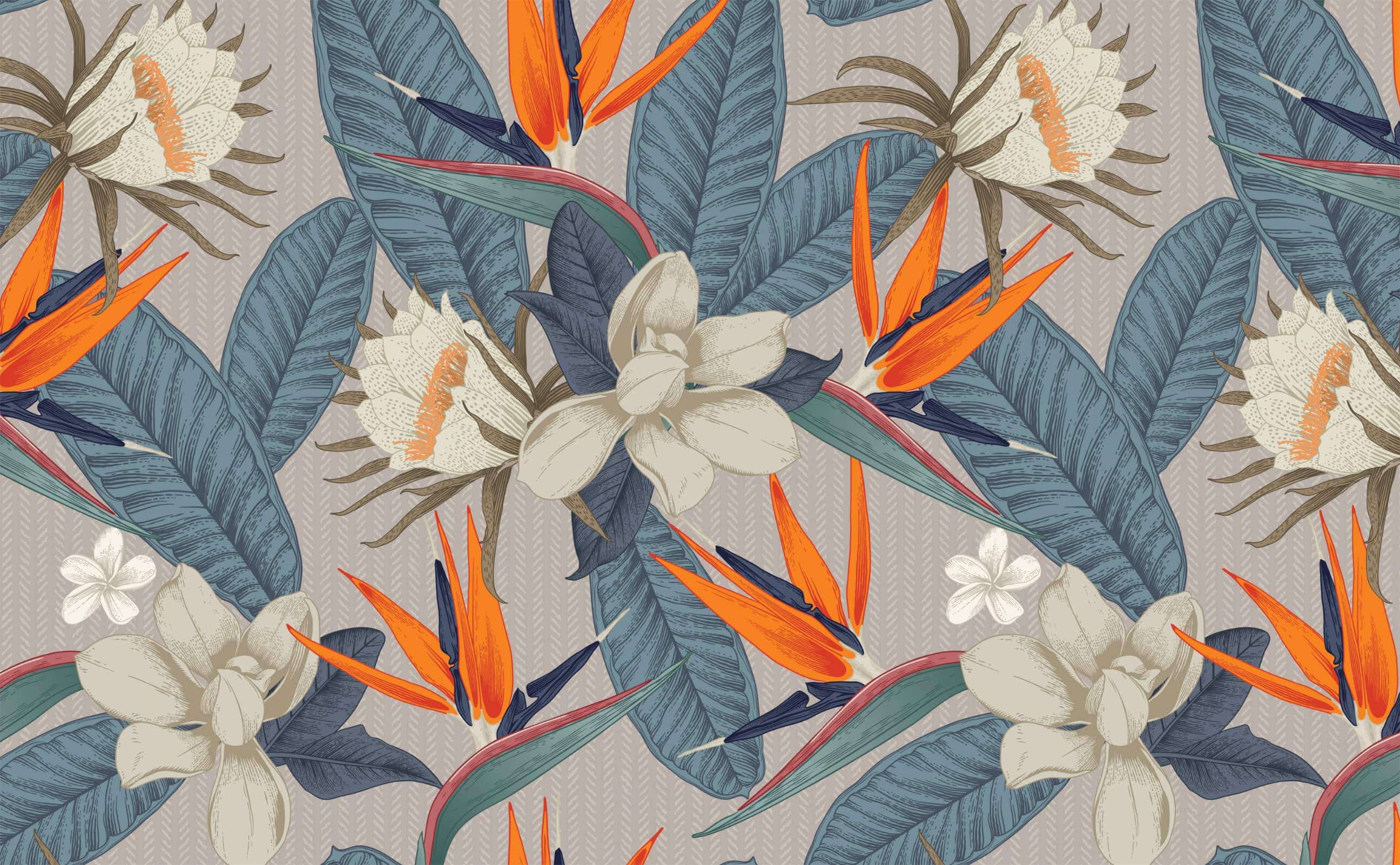 Blooms of Paradise Wallpaper Pattern by Walls Need LoveÂ®
