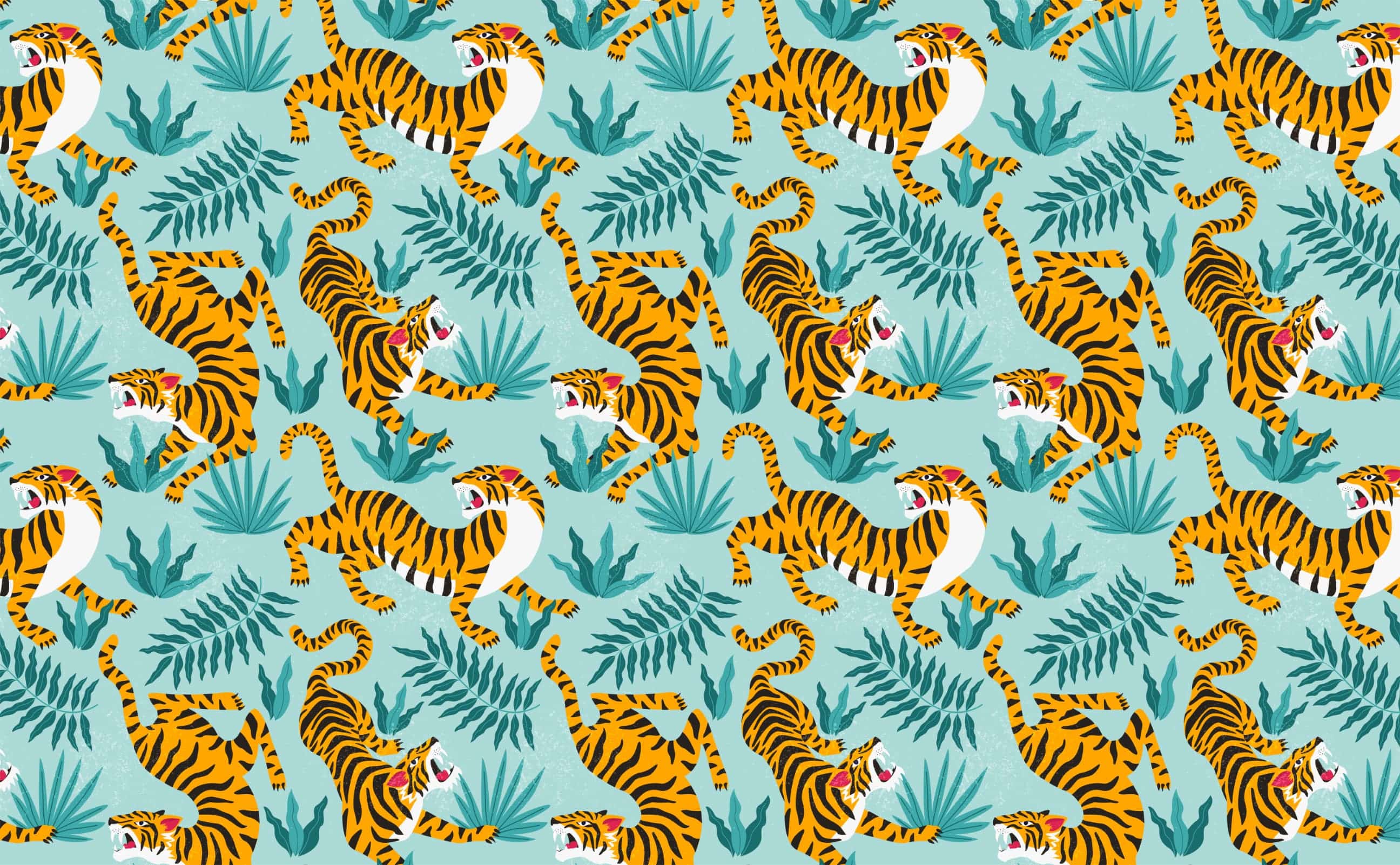 Year of the Tiger Wallpaper Pattern by Walls Need Love®