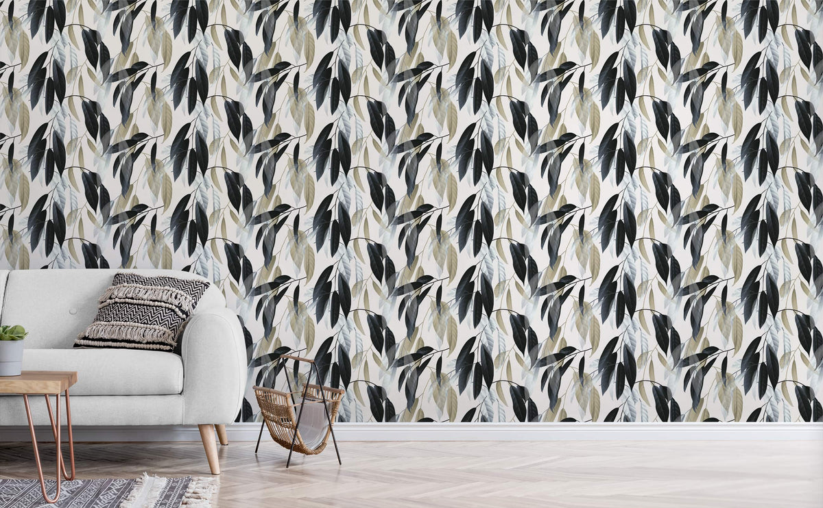 Sophisticated mid-century palette botanical Pattern Wallpaper for Walls ...