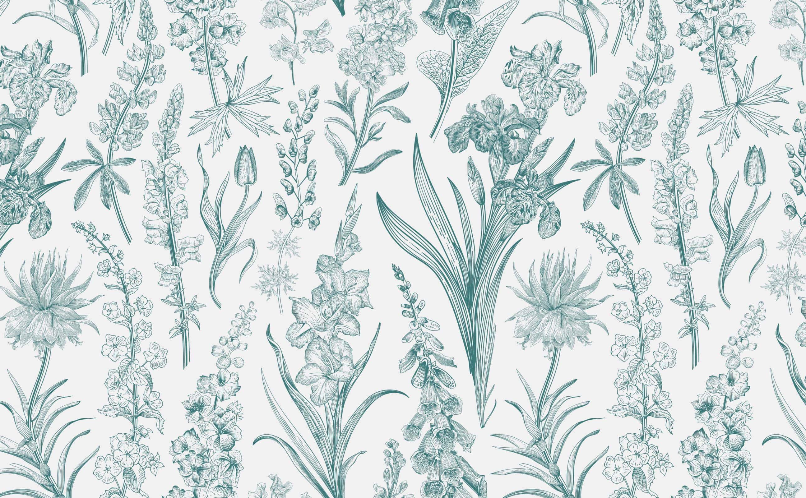 Victorian Blossom Wallpaper Pattern by Walls Need Love®