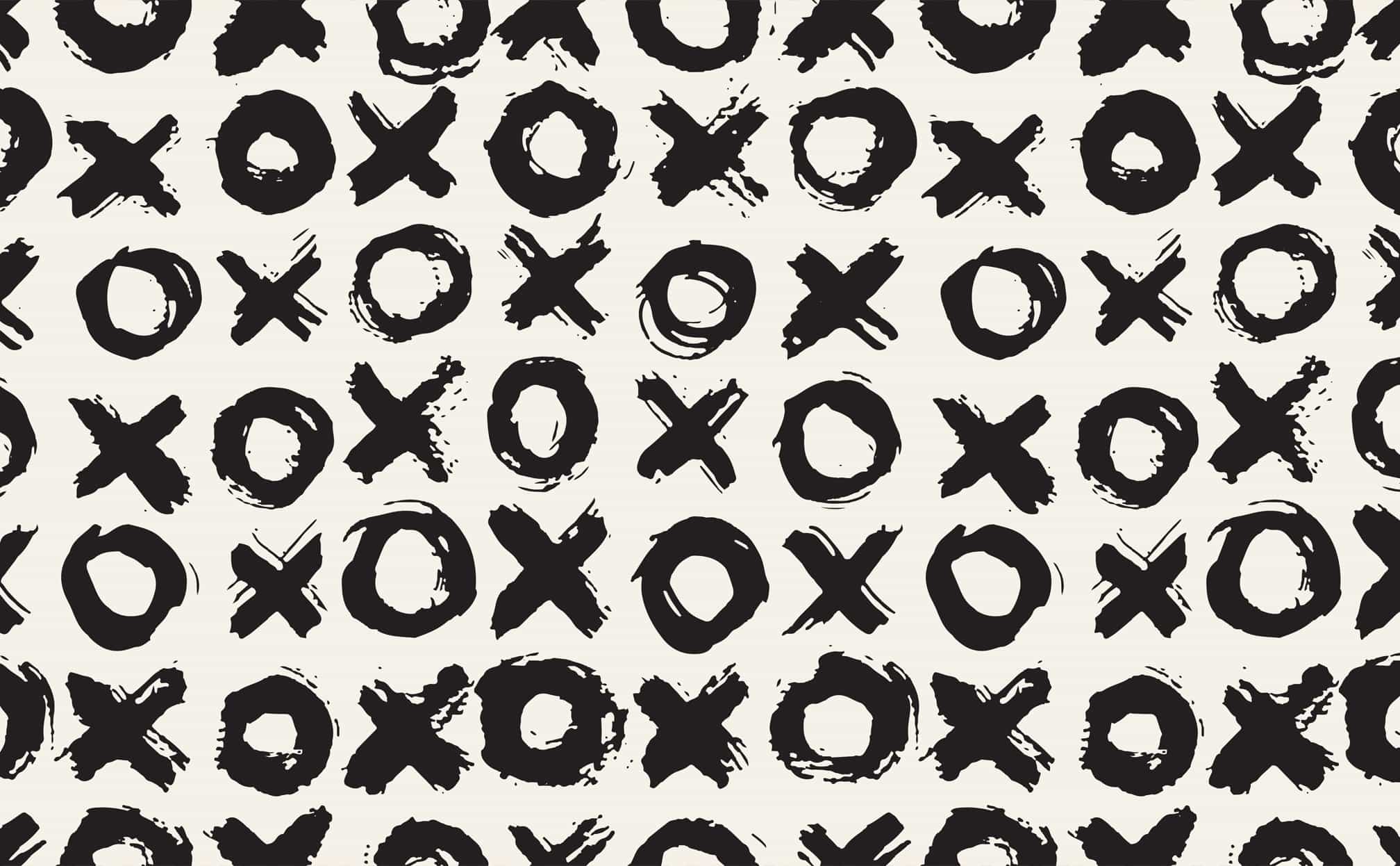 X's & O's Peel & Stick Removable Wallpaper