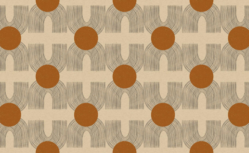 Tempaper & Co. Scandi Floral Peel and Stick Wallpaper, Sun-Kissed Orange,  28 sq. ft. | Michaels