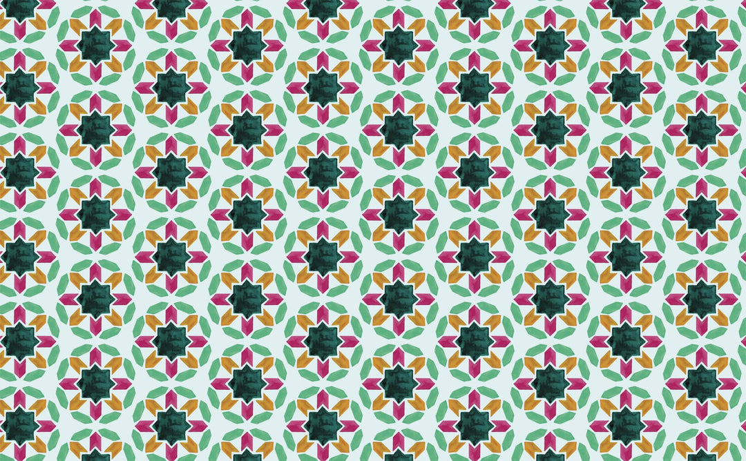 Kaleidoscope Floral Tile