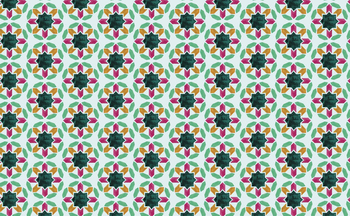 Kaleidoscope Floral Tile